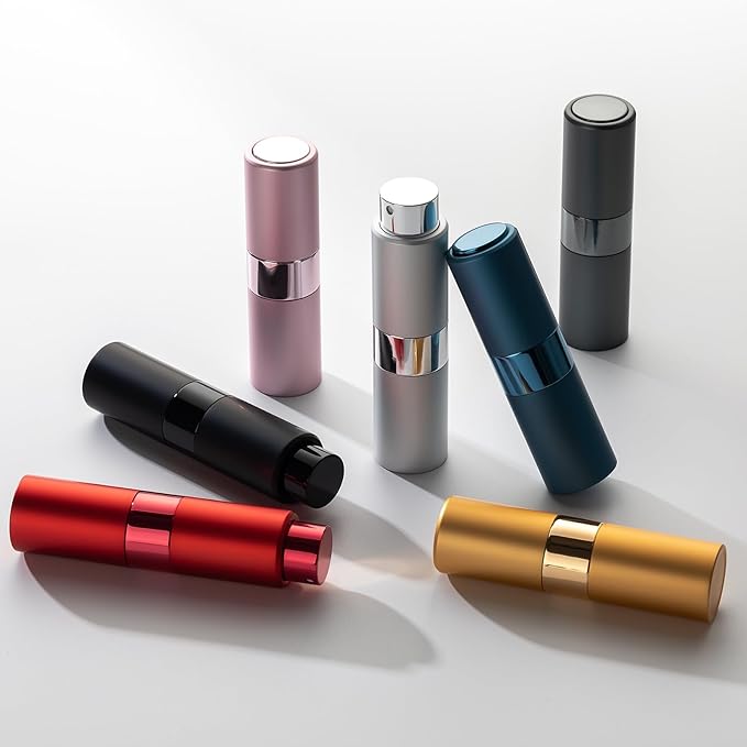 Perfume Travel Refillable Atomizer Bottle: Cologne Spray Mini for Refill - Empty Fragrance Sprayer for Men - Large Size 20ML Black