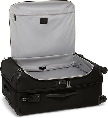 TUMI - Voyageur Leger 4 Wheeled Luggage - Women's Lightweight and Spacious, Sleek Silhouette, Durable Premium Suitcase - 26" Short Trip Expandable Packing Case, Black with Gunmetal Hardware