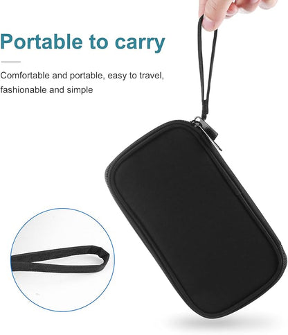 Electronic Accessories Carry Case, Electronic Accessories Organizer Carry Bag, Travel Cable Organizer Pouch, Portable Waterproof Double Layers All-in-One Storage Bag for Cord, Charger, Earphones (M)