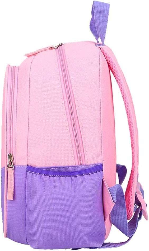 11 Inch Kids Small Toddler Preschool Travel Backpack Cute Cartoon Daypack (Unicorn Pink and Purple)