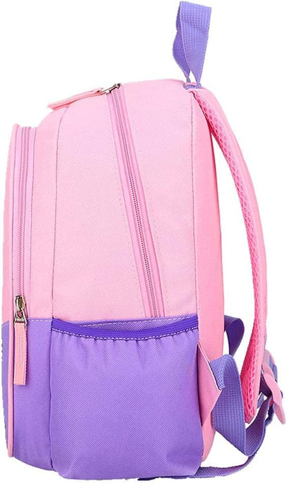 11 Inch Kids Small Toddler Preschool Travel Backpack Cute Cartoon Daypack (Unicorn Pink and Purple)