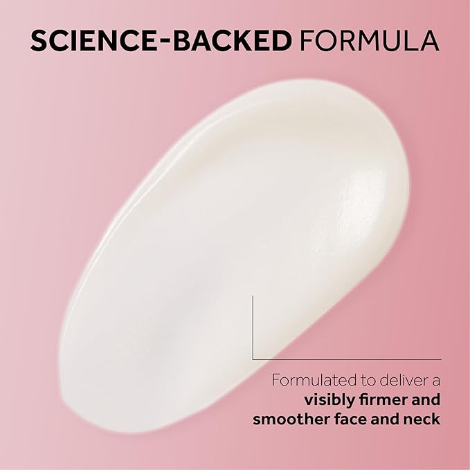 No7 Restore & Renew Multi-Action Face & Neck Serum - Anti Aging Serum for Deep Wrinkle Repair - Collagen Infused Skincare with a Hydrating Blend of Hibiscus Peptides & Hyaluronic Acid (1 Fl Oz)