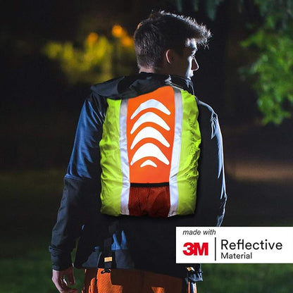 Salzmann Reflective Backpack Cover | Hi Vis, Waterproof | for Cycling & Outdoor Activities | Made with 3M Scotchlite