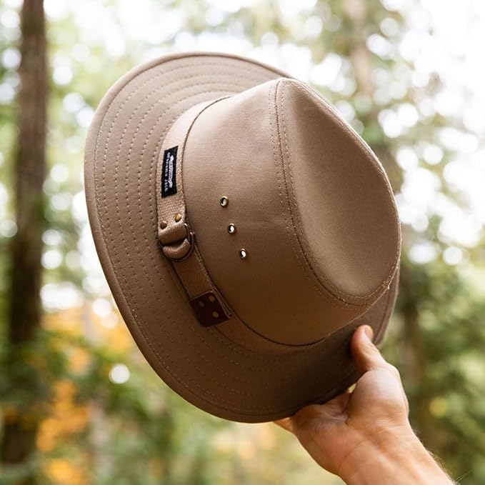 Panama Jack Original Canvas Safari Men's Sun Hat, 2 1/2" Brim, UPF (SPF) 50+ Sunhat Protection
