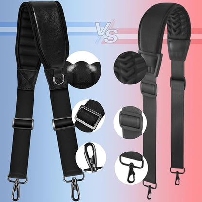 ZINZ 77" Shoulder Strap with Neoprene Thick Padded, Universal Bag Strap with Double Adjustable Buckles and Metal Swivel Hooks