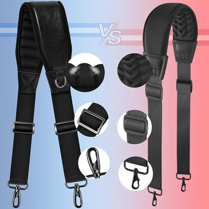 ZINZ Shoulder Strap 67" with Padded, Bag Strap with Dual Buckles and Metal Swivel Hooks for Laptop Bag, Camera Bag and More