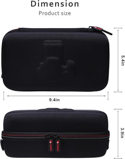 Hard Case for Canon EOS Rebel T7 / R50 / R6 Mark II / T6 / R100 / R50 V / R8 / R10 / R5 Mark II/RP / 5D Mark IV / R7 DSLR Camera and 18-55mm/18-45mm Lens,with Shoulder Strap, Black