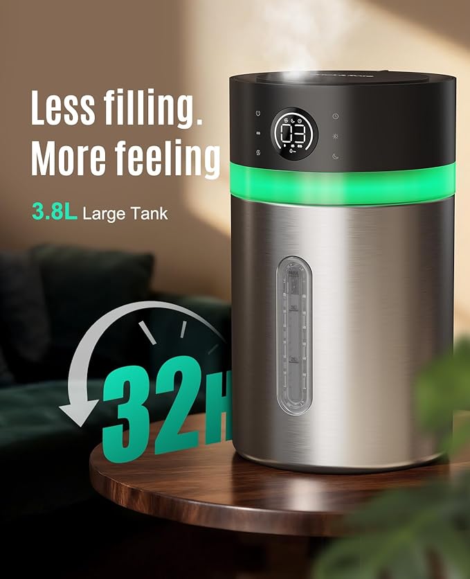 Stainless Steel Humidifier, Easy to Clean Humidifier, Dishwasher Safe Humidifiers
