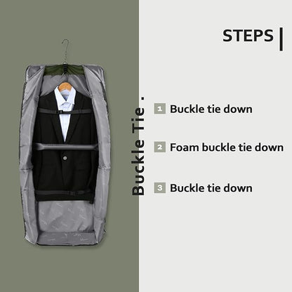 MATEIN Travel Garment Bag, Large Convertible Carry On Suit Bag with Adjustable Shoulder Strap, Waterproof 2 in 1 Hanging Luggage for Men Women, Foldable suitcase for Business Trips, Green