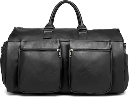 seyfocnia Convertible Travel Garment Bag,Carry on Garment Duffel Bag for Men Women - 2 in 1 Hanging Suitcase Suit Business Travel Bag
