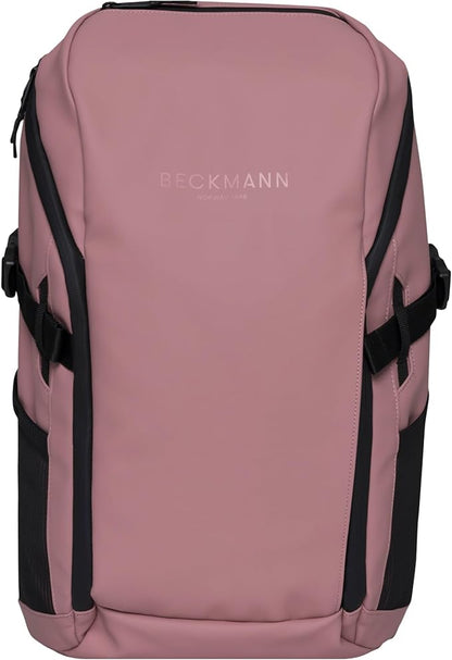 Beckmann STREET GO – Bold & Stylish Ergonomic backpack for Teens & Adults, Versatile & Functional, 26L Capacity expands to 31L - Sustainable & Durable - Water-Resistant, Lightweight. ASH ROSE