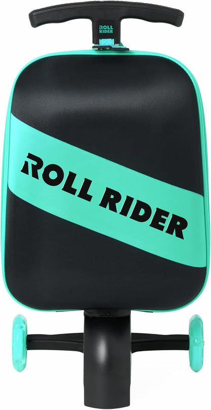 Kids Scooter Luggage - 2-in-1 Ride-On Suitcase with Light-Up Wheels & Adjustable Handle|Carry-On Approved & TSA-Friendly| Fun, Durable, Lightweight Travel Scooter for Boys & Girls Ages 3-10