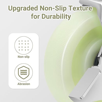W B D WEIBIDA Heavy Duty Caster Wheels 5 Inch - 3500 LBS, PP Plate Castor Set of 4 with Double Ball Bearings, Non-Marking Industrial Swivel Casters for Hand Trucks, Carts, Industrial (2 Brake 2 Rigid)