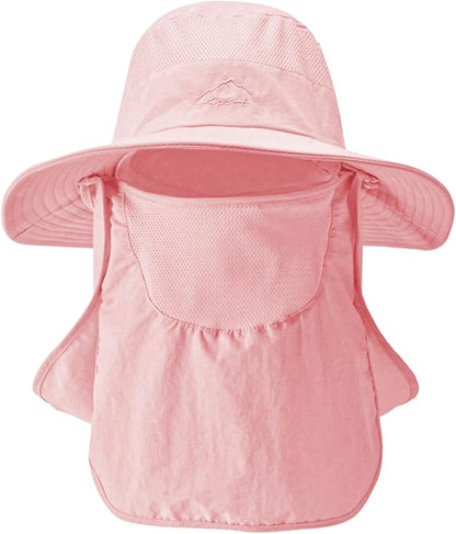 Sun Hats for Men Women Fishing Hat UPF 50+ Breathable Wide Brim Summer UV Protection Hat