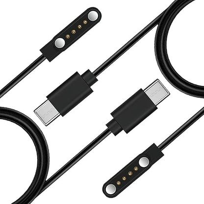 [2-Pack] USB-C Magnetic Charger for PLAUD Note AI Voice Recorder Charger Replacement Charging Cable Type C for PLAUD Note Voice Recorder (2ft/60cm)