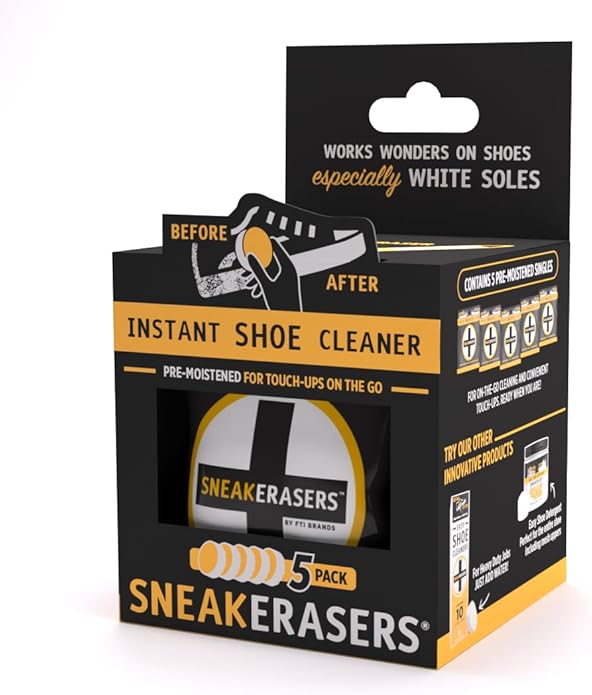 SneakERASERS Instant Sneaker Cleaner Sponge, Effective Shoe Cleaning for White Sneakers, Tennis Shoes -