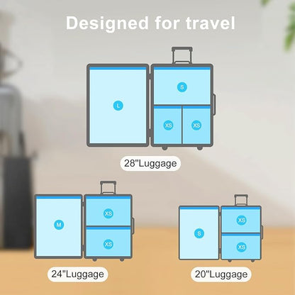 Combo 12 Pack Travel Vacuum Bags with Portable Electric Pump, Space Saver Vacuum Storage Bags for Clothing and Luggage, Travel Essentials