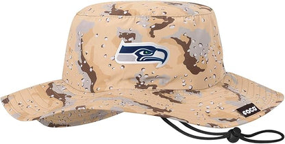 NFL Solid Team Color Logo Sport Outdoor Sun Bucket Boonie Hat