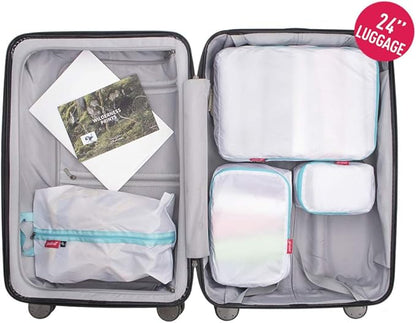 pack all Ultralight Shoe Bag for Travel, Water-Resistant Shoe Pouch for Gym, Odor-Resistant Soccer Cleats Bag for Sport (White, 1-Pack)