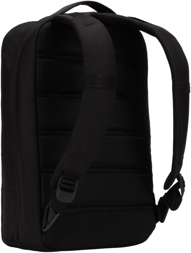 Incase Compact City Backpack with Diamond Ripstop – 18L Everyday Travel Tech Backpack and Laptop Bag for Work or School – Three Pockets, 16” Padded Laptop Sleeve, Quick Access Pocket – Black