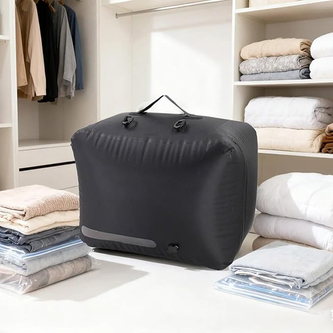 Large Capacity Vacuum Storage Bags for Travel 180° Full Opening Compression Packing Cubes Space Saver Garment Organizer for Suitcases Bedding & Clothes