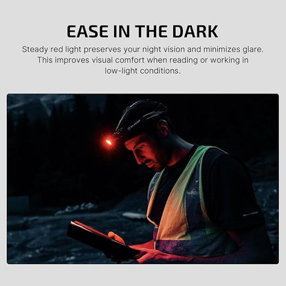 OLIGHT Perun 3 Rechargeable Headlamp Flashlight, 3000 Lumens LED Headlight with Red Light, Waterproof Head Lamp with Headband for Outdoor Camping, Hiking, Working (OD Green)