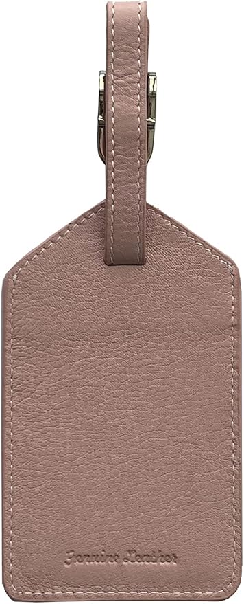 Personalized Monogrammed Leather Luggage Tags - 3 Pack