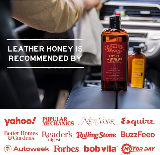 Leather Honey Combo Wipes with 8oz Conditioner