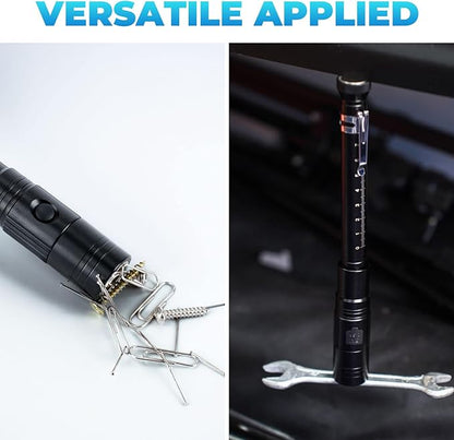 Rechargeable Magnetic Pickup Tool, Telescoping Magnetic Flashlights with Extendable Magnet Stick, Christmas Stocking Stuffers for Men Adults, Cool Gadgets Gifts for Him, Men, Dad, Husband, Boyfriend