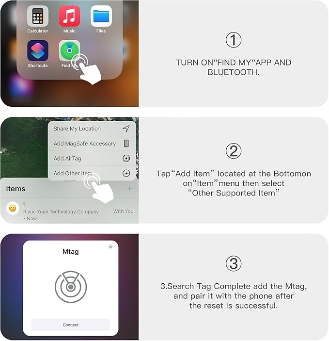 Vehicle GPS Tracker,No Subscription Car Tracker Works with Apple Find My App(iOS Only),Real-Time Monitoring Hidden Tracking Device for Car,Van,Motorbike,Caravan,Motorcycle (Black,2PCS)