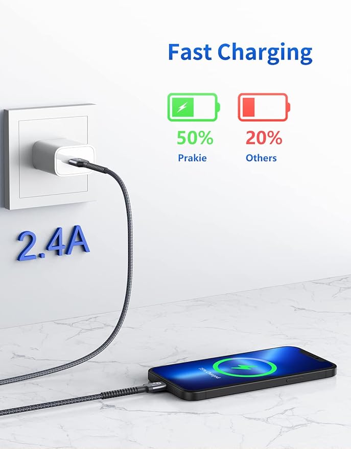 iPhone Charger Cable 2Pack 6FT, [Apple MFi Certified] Lightning Cable, iPhone Fast Charging Cord Extra Durable USB A to Lightning Cable Compatible with iPhone 14 13 12 11 Pro Max and More (Green)