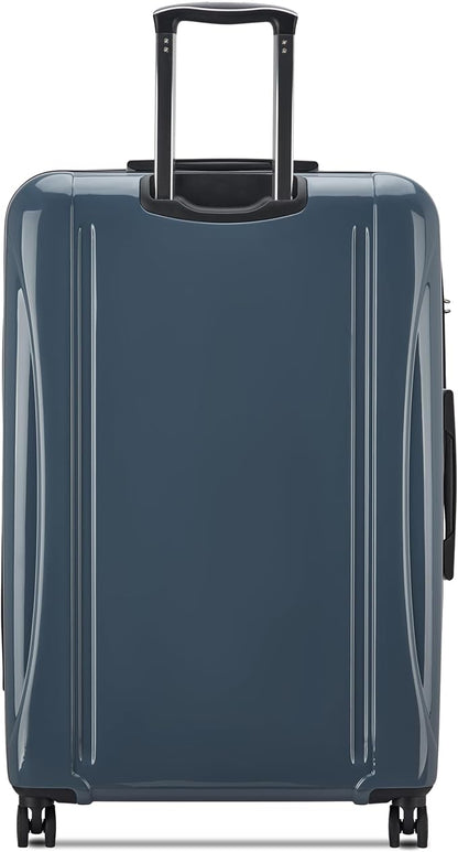 DELSEY PARIS Helium Aero Hardside Expandable Luggage with Spinner Wheels, Orion Blue, Checked-Large 28 Inch