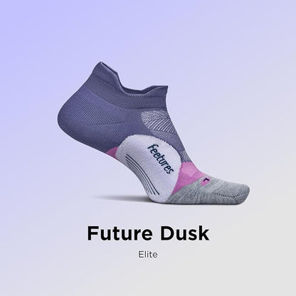 Feetures Elite Light Cushion No Show Tab Athletic Ankle Socks - Sport Sock with Targeted Compression