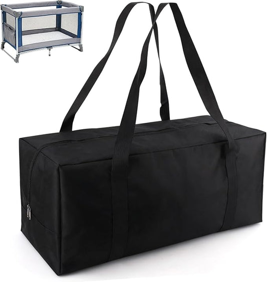 Carry Bag for Graco Pack n Play, Oxford Cloth Foldable Duffle Bag with Zipper and Handle for Travel and Storage Accessories