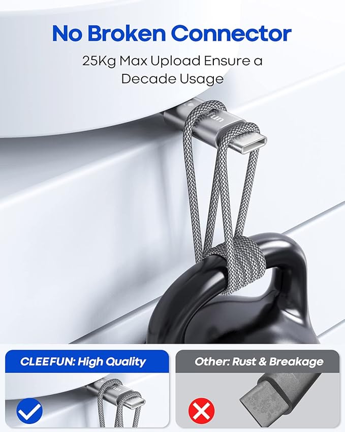 CLEEFUN USB C Cable 3ft, 5-Pack USB A to Type C Charger Cord Fast Charging for iPhone 17 16 15 Pro Max Air Plus, for Samsung Galaxy S25 S24 S23 S22 S21 S20 S10 A17 A16 A15 A56 A55 A26 A35 A36 A71