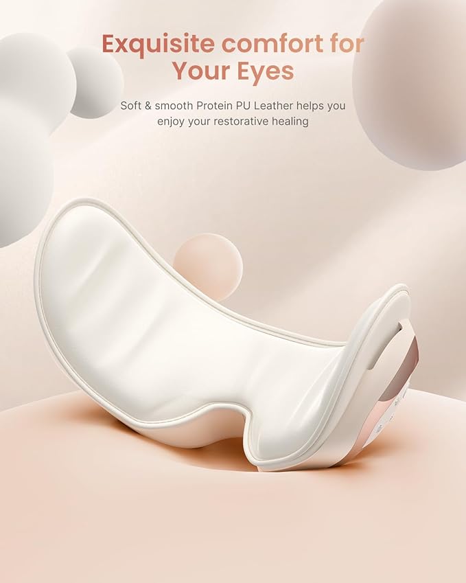 RENPHO Eyeris 3 Eye Massager with Heat and Cooling, Christmas Birthday Gifts for Women Mom Her Girls, Heated Eye Sleep Mask with Voice Control for Migraines, Reduce Dry Eyes, Temple Stye Eye Care