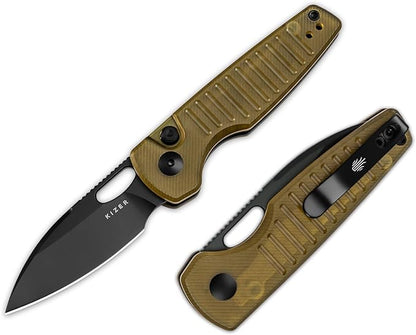 Kizer Parakeet EDC Pocket Knife, 2.46" Nitro-V Blade Folding Knife with PEI Handle, Thumb Hole Opener Small EDC Knives for Men Women Camping Hunting V2706A1