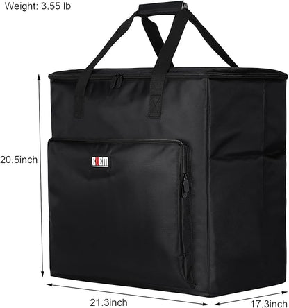 BUBM Desktop Computer Carrying Case, Padded Nylon Carry Tote Bag for Transporting Computer Tower PC Chassis, Keyboard, Cable and Mouse…