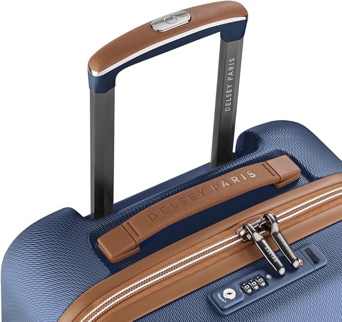 DELSEY PARIS Chatelet Air 2.0 Hardside Luggage with Spinner Wheels, Navy Blue, Carry on 20 Inch