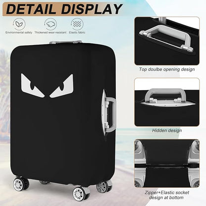 Luggage Covers For Suitcase Tsa Approved, Washable suitcase Cover Elastic Luggage Protector Scratch Resistant Suitcase Cover For 18-20 Inch Wheeled Luggage(Eye-20 inch)