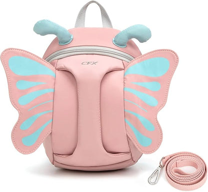 CFX Backpack Leash for toddlers Anti Lost Toddler Leash with Safety Handle, Attractive child backpack leash(Pink Butterfly)