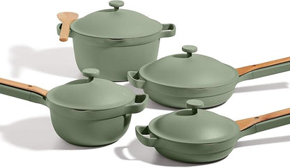 Our Place Cookware Set - 13-Piece Kit Including the Always Pan, Perfect Pot and Spatulas | Multifunctional, Toxin-Free Nonstick | Heat Safe up to 450°F | Oven, Stove, Induction Compatible | Sage