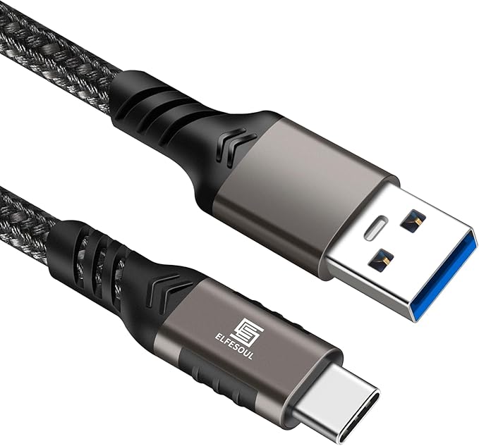 USB C Cable 10ft, USB-A to USB-C Cable USB 3.1 USB 3.2 Gen2 10Gbps Data Charger Cord for Samsung Galaxy S24 S23 S22 S21 S20 S10 S9 S8+, Android Auto USB Cord and iPhone 15/15 Pro, Nylon Braided.