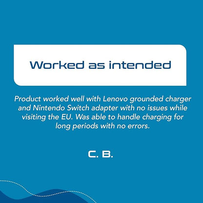 Ceptics World Power Plug Adapter Set, Dual USB & USB-C 3.1A, 20W with QC-PD, 2 USA Outlet Compact & Powerful, Use In Europe, Asia, Australia, Japan, Includes Type A, B, C, E/F, G, I SWadAPt Attachment