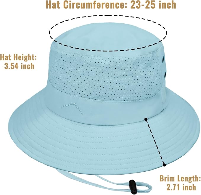 Sun Bucket Hat for Men Women Fishing Beach Safari Hats for Golf Hiking Hunting Outdoor UPF 50+