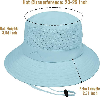 Sun Bucket Hat for Men Women Fishing Beach Safari Hats for Golf Hiking Hunting Outdoor UPF 50+