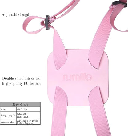 Luggage Bungee Strap for Suitcases - Add a Bag, Travel Bag Bungee Belt - Pink Luggage Strap (1PCS)