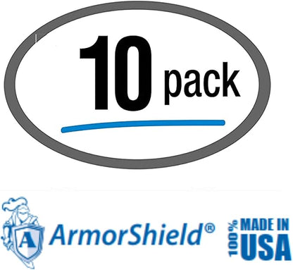 RFID Blocking Sleeves Credit Card Protector 100% MADE IN USA - Anti-theft for Travel wallet, purse. ArmorShield Your Identity (10PAK)