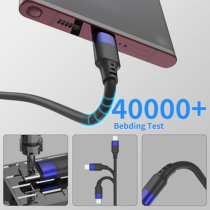 6 inch Short USB C Cable Bulk 10 Pack, Multipack Short USB A to USB C Cable for Fast Charging Stations, 0.5ft Type C Charger Cord for iPhone 16 15 Samsung Galaxy S24 S23 S20 S10 S9 Note 20 10 9