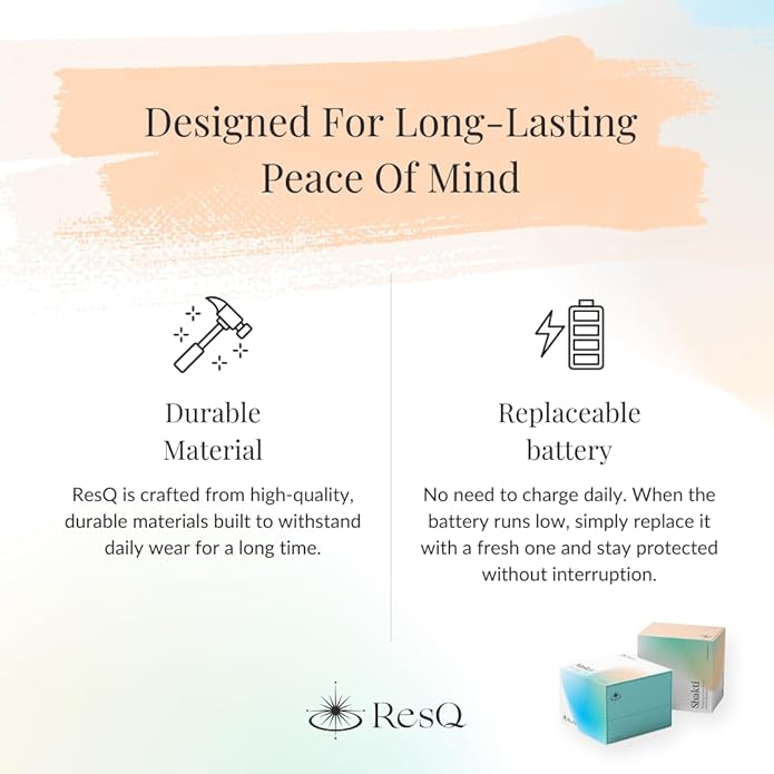 ResQ GPS Tracking Jewelry – Smart SOS Bracelet with One-Tap Alert, Live GPS Location Sharing, Voice Recording & Hidden Tracker for Personal Safety with 24×7 Live Human Assistance (Murin dark Blue)